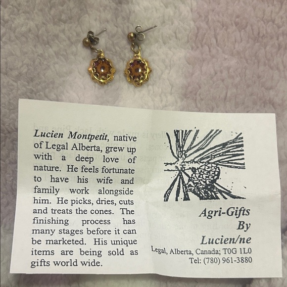 Real Pinecone Earrings - Picture 2 of 6